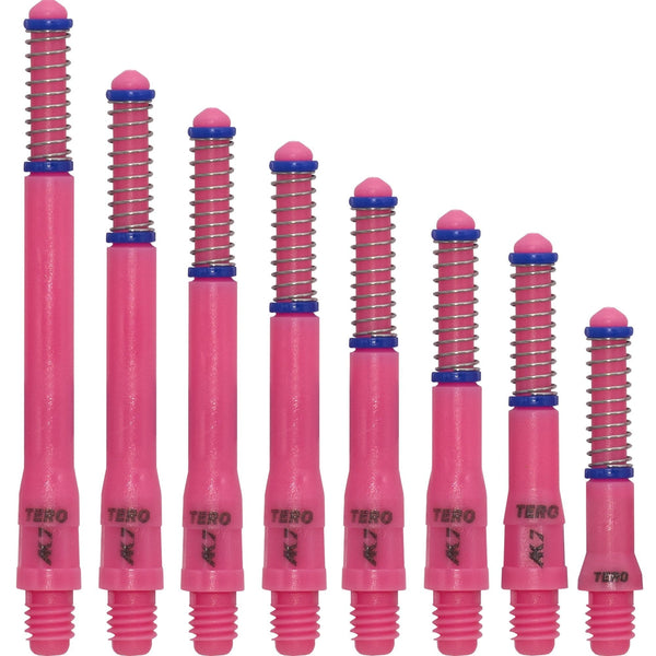 *Cuesoul - Dart Shafts - Tero Flight System - AK7 - Standard - Set of 4 - Pink