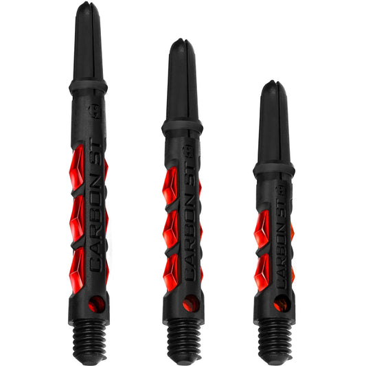Harrows Carbon ST Shafts - Dart Stems - Black & Red