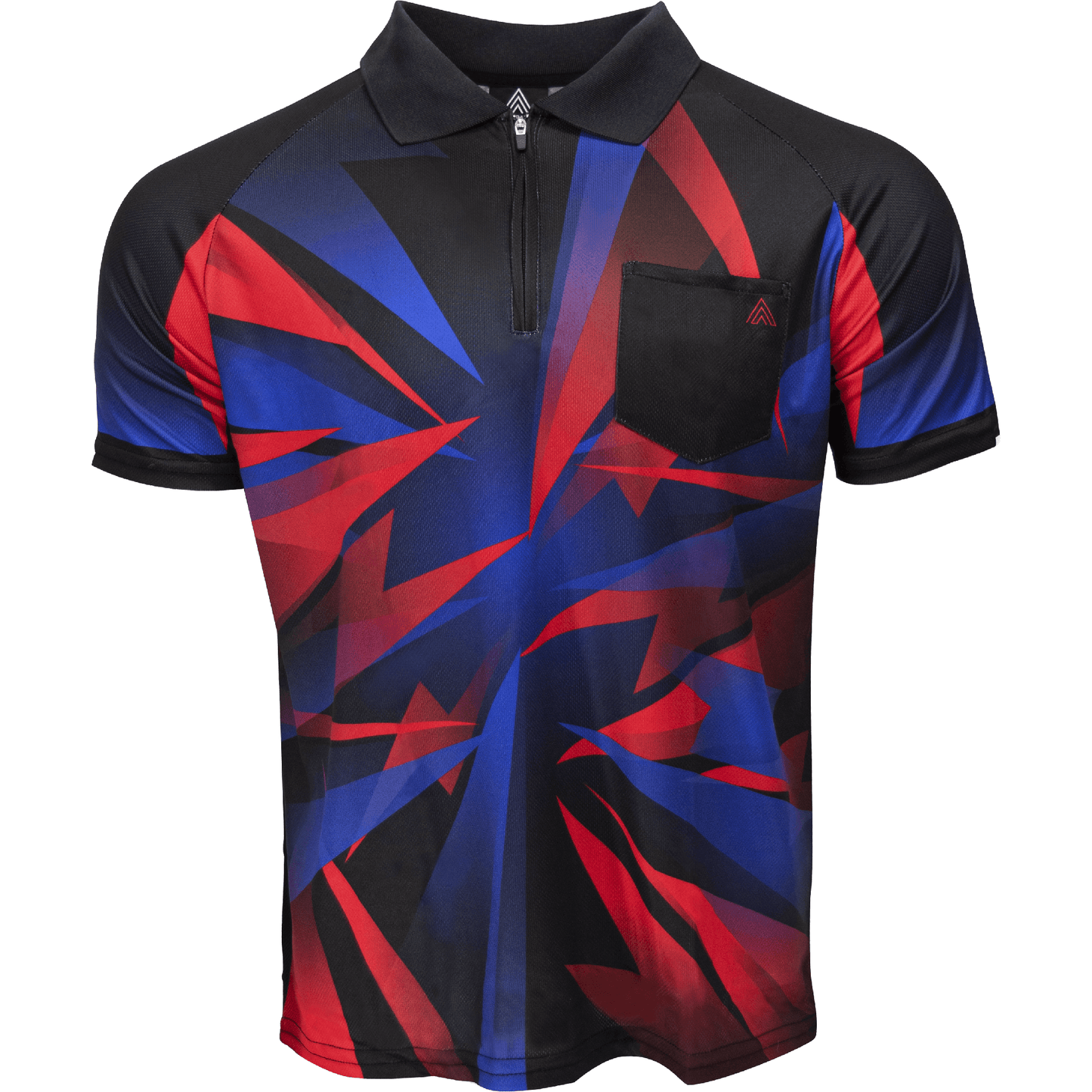 *Arraz Shard Dart Shirt - with Pocket - Black & Blue - Red