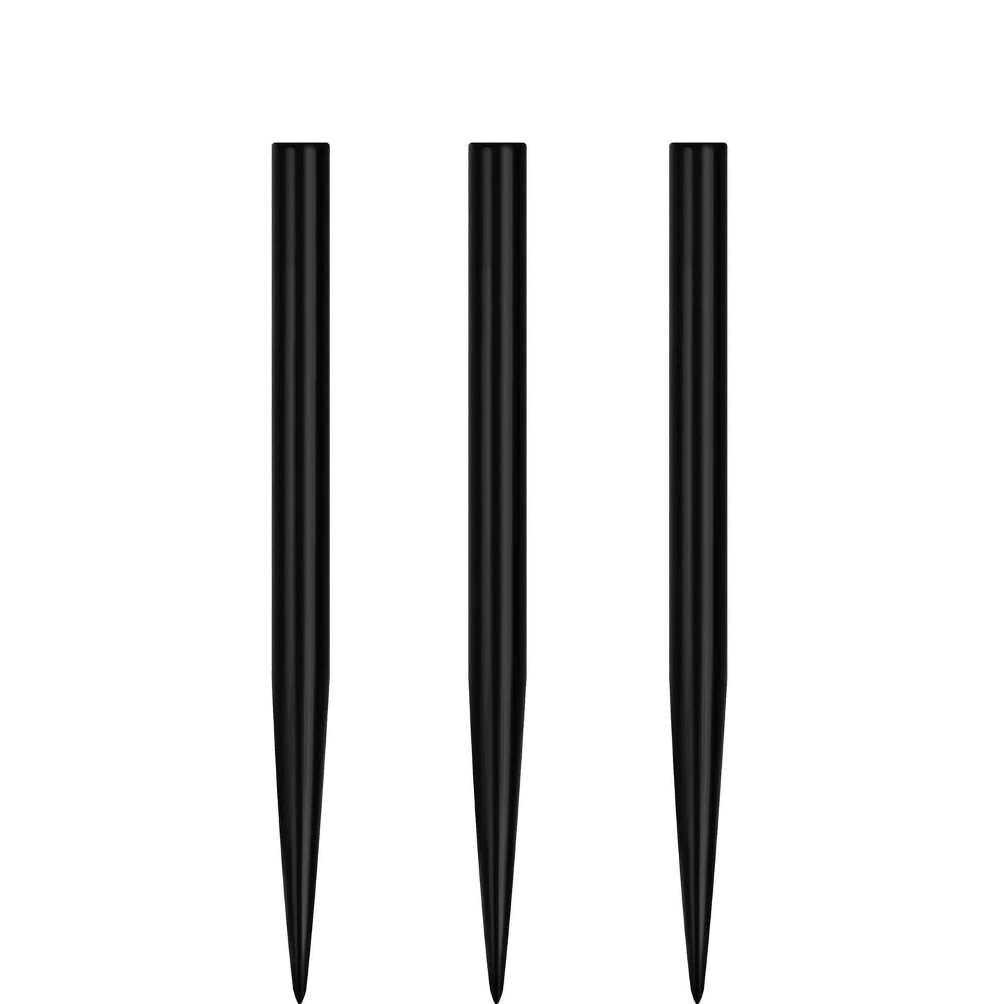 Unicorn Spare Dart Points - Steel Tip - Plain - Black  - 35mm