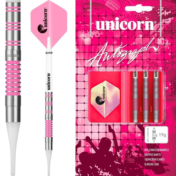 Unicorn Autograph Darts - Soft Tip Tungsten - Pink