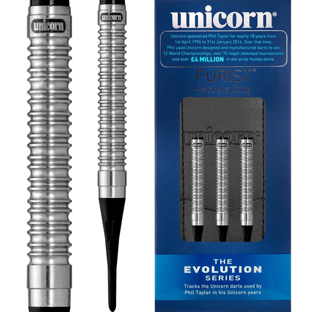 Unicorn Evolution Darts - Soft Tip Tungsten - Phase 2 Purist 18g