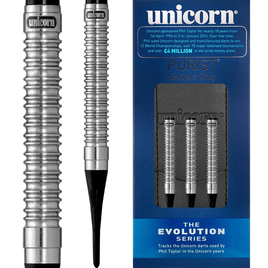 Unicorn Evolution Darts - Soft Tip Tungsten - Phase 2 Purist 18g