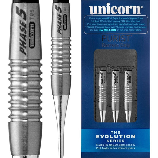 Unicorn Evolution Darts - Soft Tip Tungsten - Phase 5 Purist 18g
