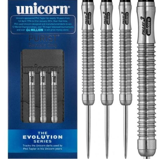 Unicorn Evolution Darts - Steel Tip - Phase 3 Purist - 24g