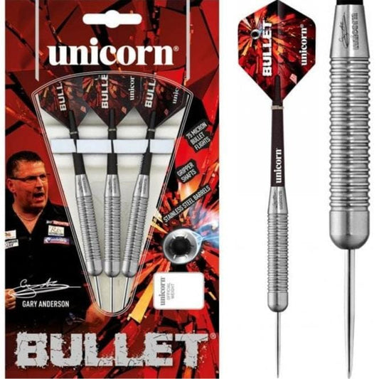 Unicorn Bullet Darts - Steel Tip Stainless Steel - Gary Anderson 1