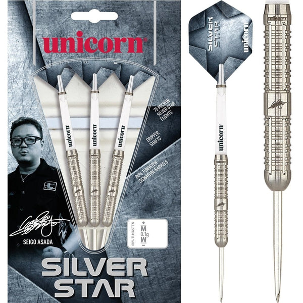 *Unicorn Silver Star Darts - Steel Tip - Seigo Asada