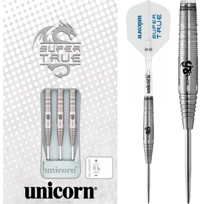 *Unicorn Super True Darts - Steel Tip - S1 - White