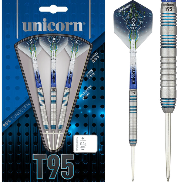 Unicorn T95 Darts - Steel Tip - Core XL - S2 - Blue