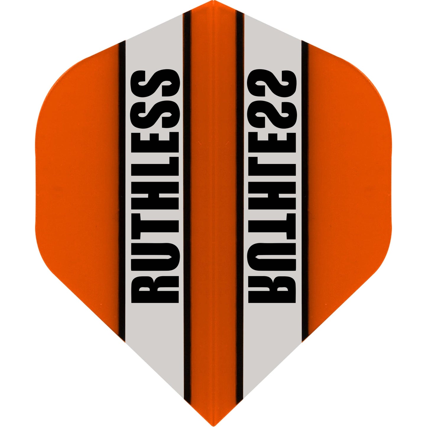 Ruthless - Clear Panel - Dart Flights - 100 Micron - No2 - Std Orange