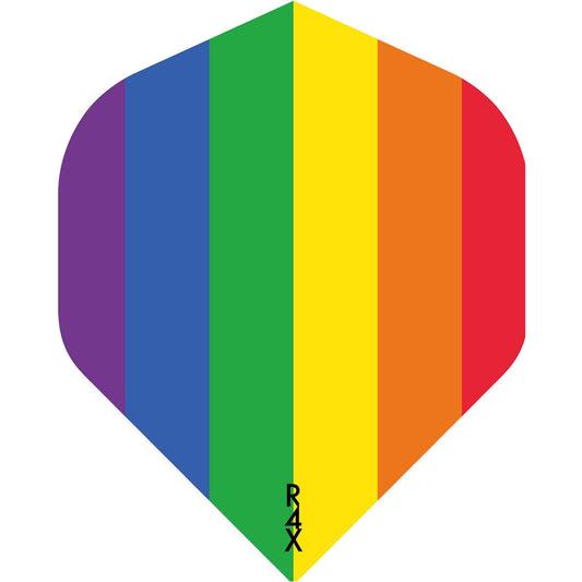 Ruthless - Pride Flag Dart Flights - Rainbow - 100 Micron - No2 - Std