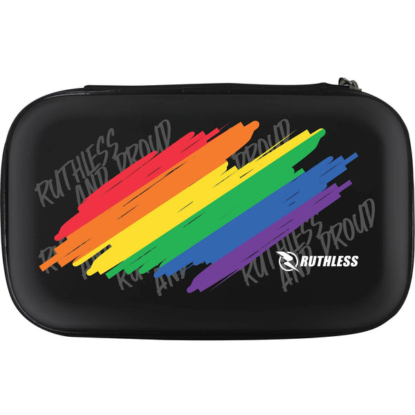 Ruthless - Pride Ruthless And Proud Rainbow Flag EVA Darts Case - Holds 2 Sets Of Darts
