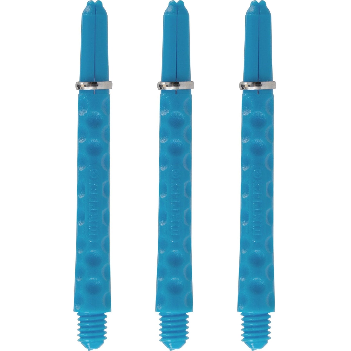 Harrows Dimplex Shafts - Dart Stems - with Rings - Aqua Blue Medium