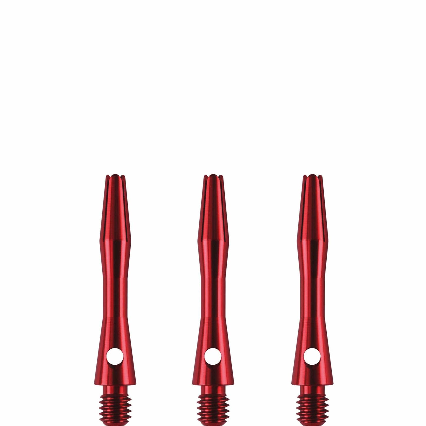 Designa Aluminium Shafts - Metal Dart Stems - Red Extra Short