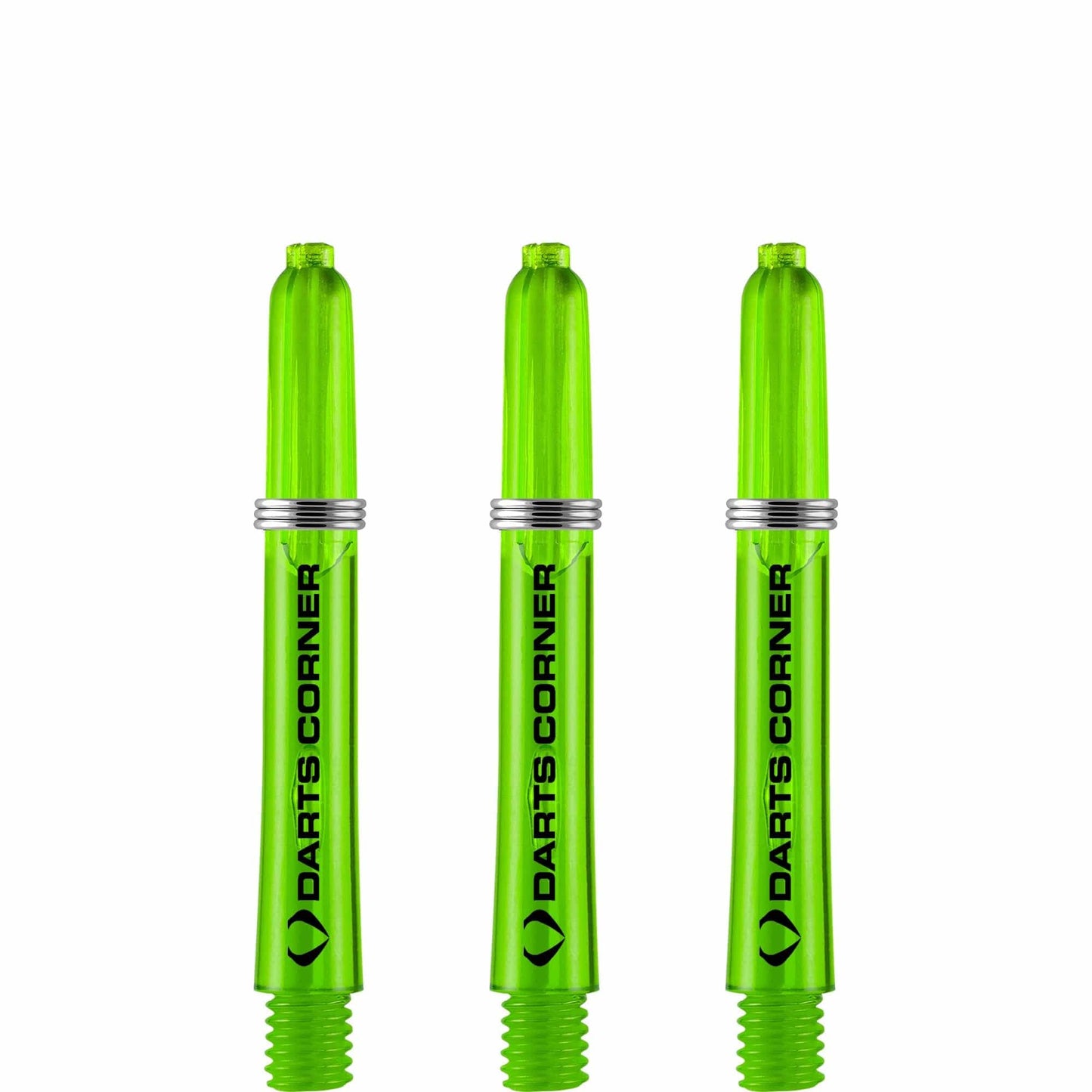 Darts Corner Polycarbonate Shafts - Dart Stems - Green Short