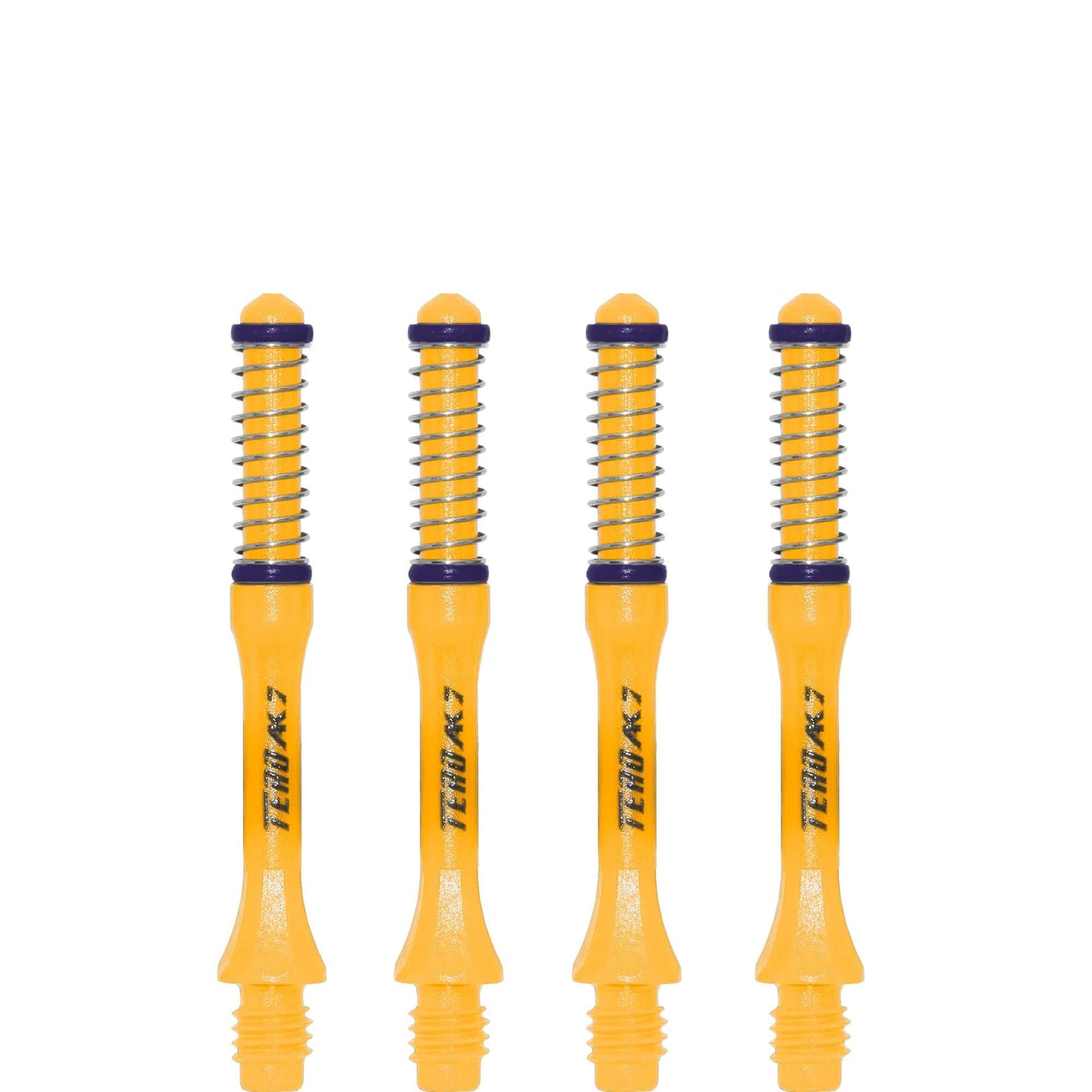 Cuesoul - Dart Shafts - Tero Flight System - AK7 - Slim - Set of 4 - Yellow Cuesoul 37mm