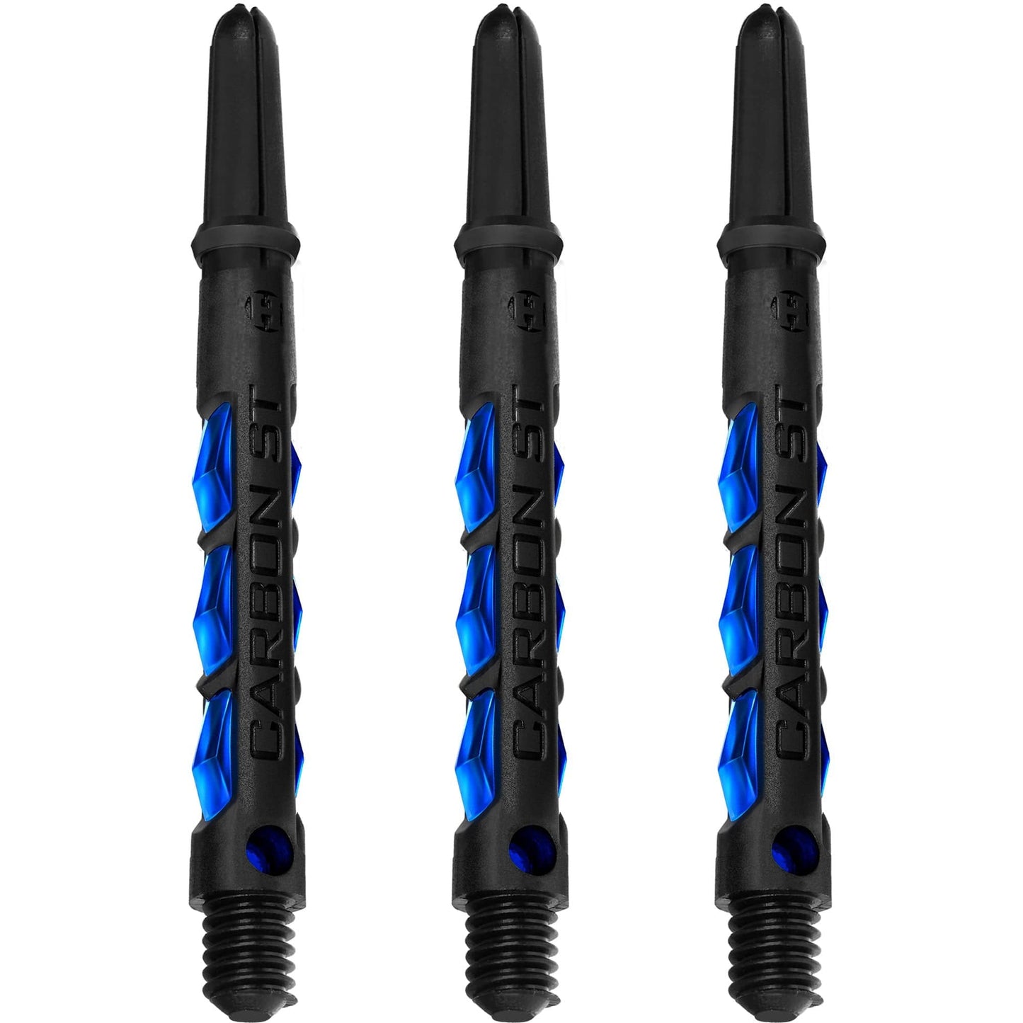 Harrows Carbon ST Shafts - Dart Stems - Black & Blue Medium