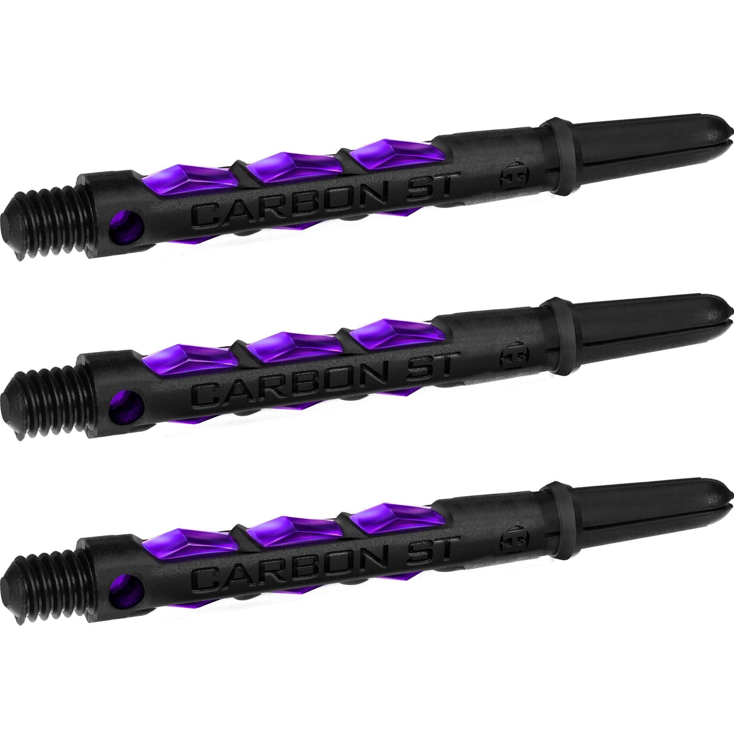 Harrows Carbon ST Shafts - Dart Stems - Black & Purple
