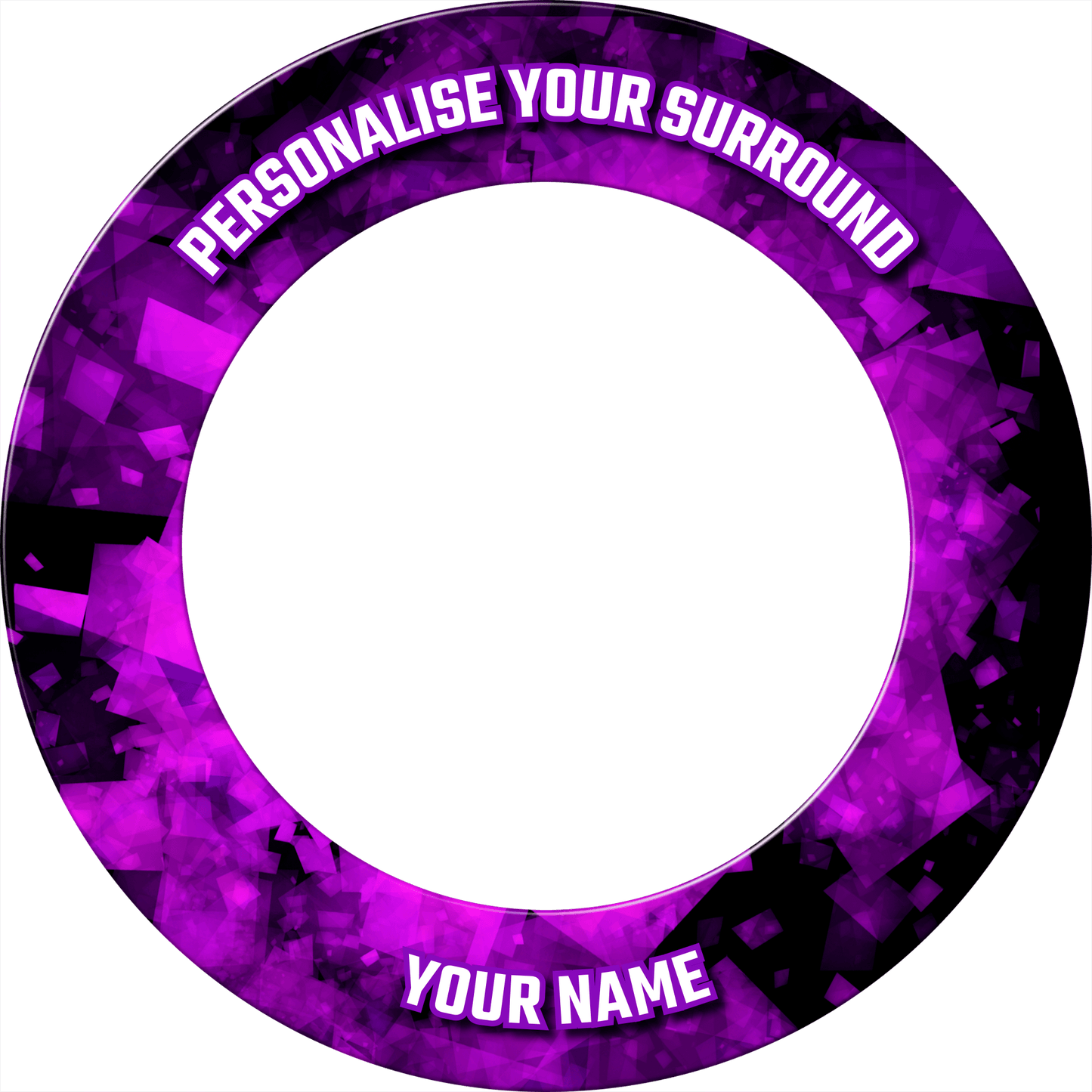 Designa Dartboard Surround - Design Collection - Heavy Duty - Fractal PurplePERS