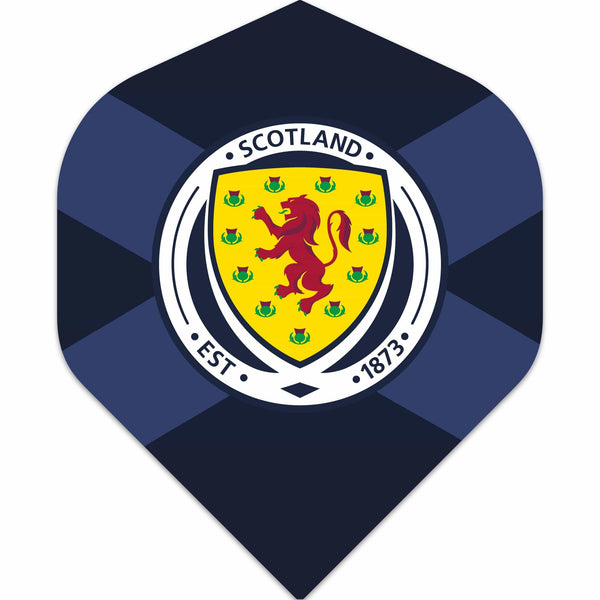 Scotland Football Dart Flights - Official Licensed - 100 Micron - No2 - Std - F3 - St Andrew - Navy Blue