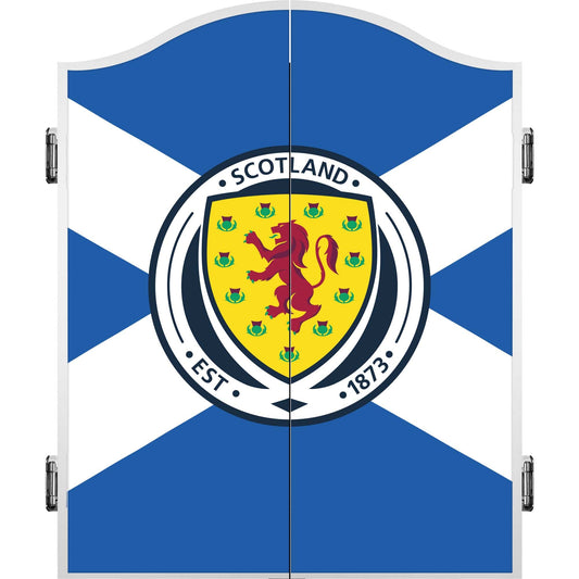 Scotland Football Dartboard Cabinet - Official Licensed - C2 - Blue - St Andrew