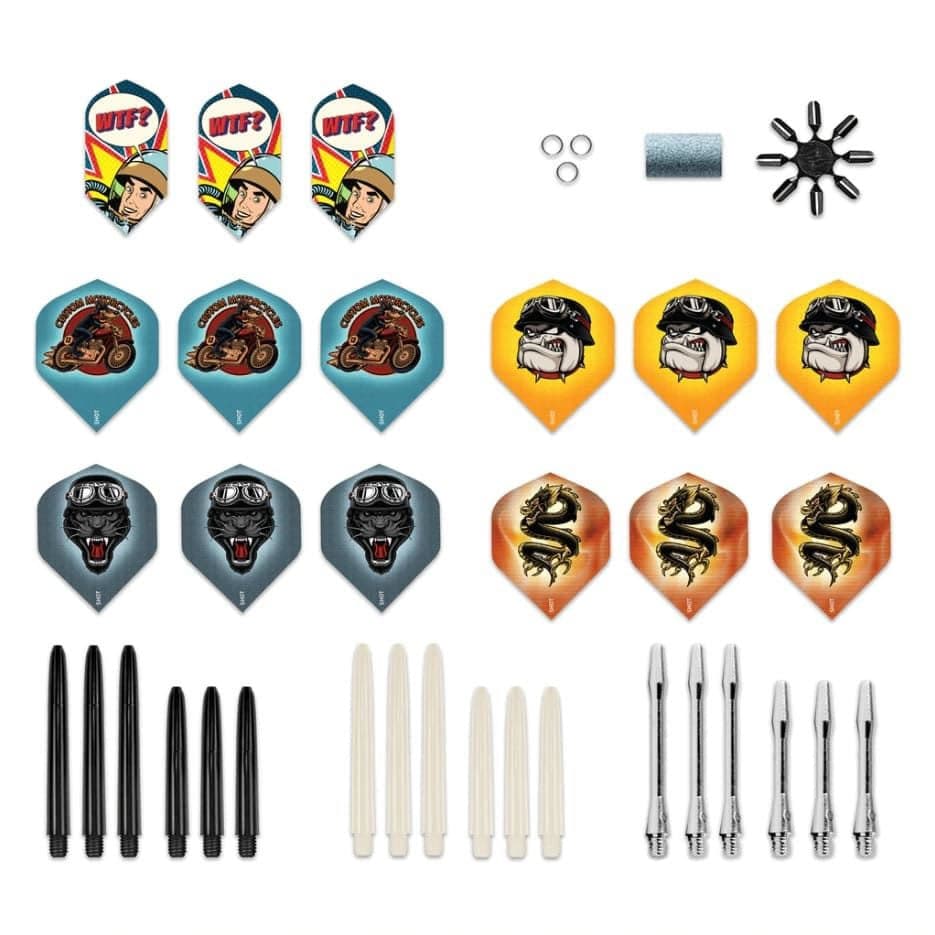 Shot Value Darts Kit - 52 Piece Dart Accessory Pack - Tune Up Kit