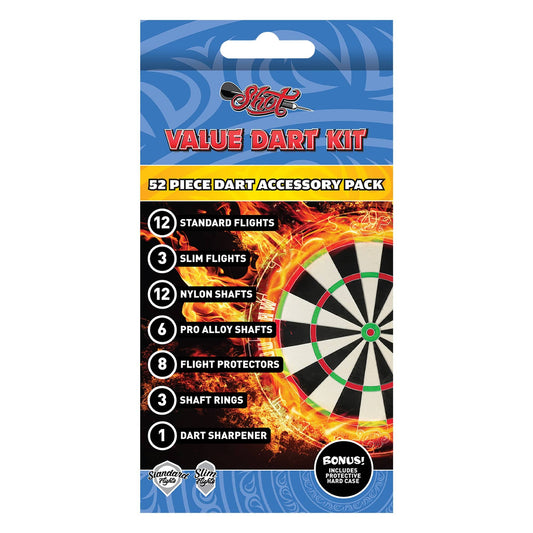 Shot Value Darts Kit - 52 Piece Dart Accessory Pack - Tune Up Kit