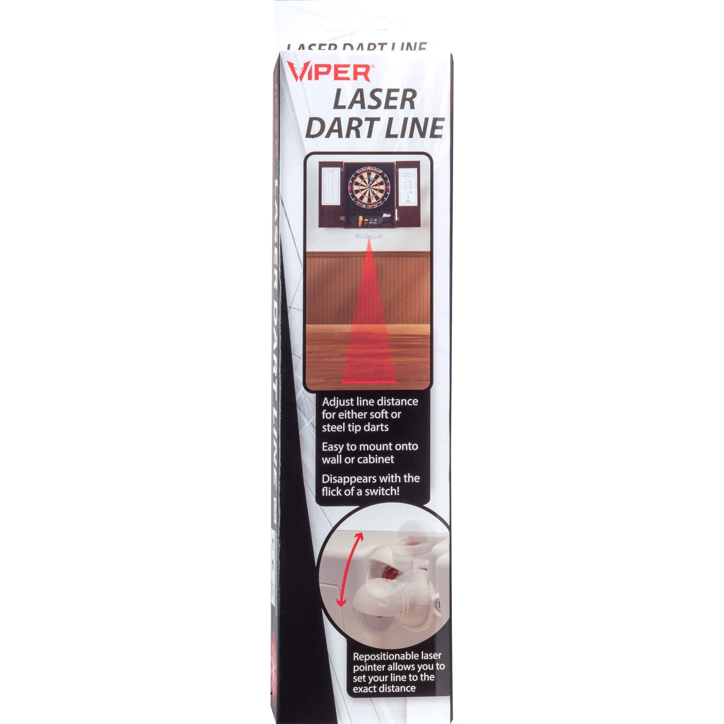 Viper Laser Dart Line - Throw Line - Adjustable - Laser Beam Oche - White