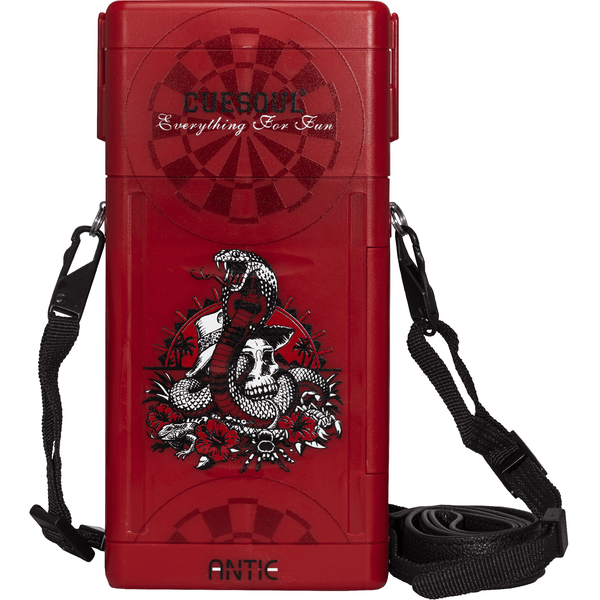 Cuesoul - Antie Dart Case - Printed Design - Cobra - Red