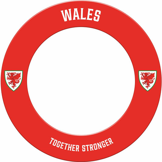 Wales FA - Dartboard Surround - Official Licensed - Welsh \ Cymru - S1 - Red - Wales