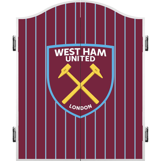 West Ham United FC - Official Licensed - Dartboard Cabinet - C2 - Stripe