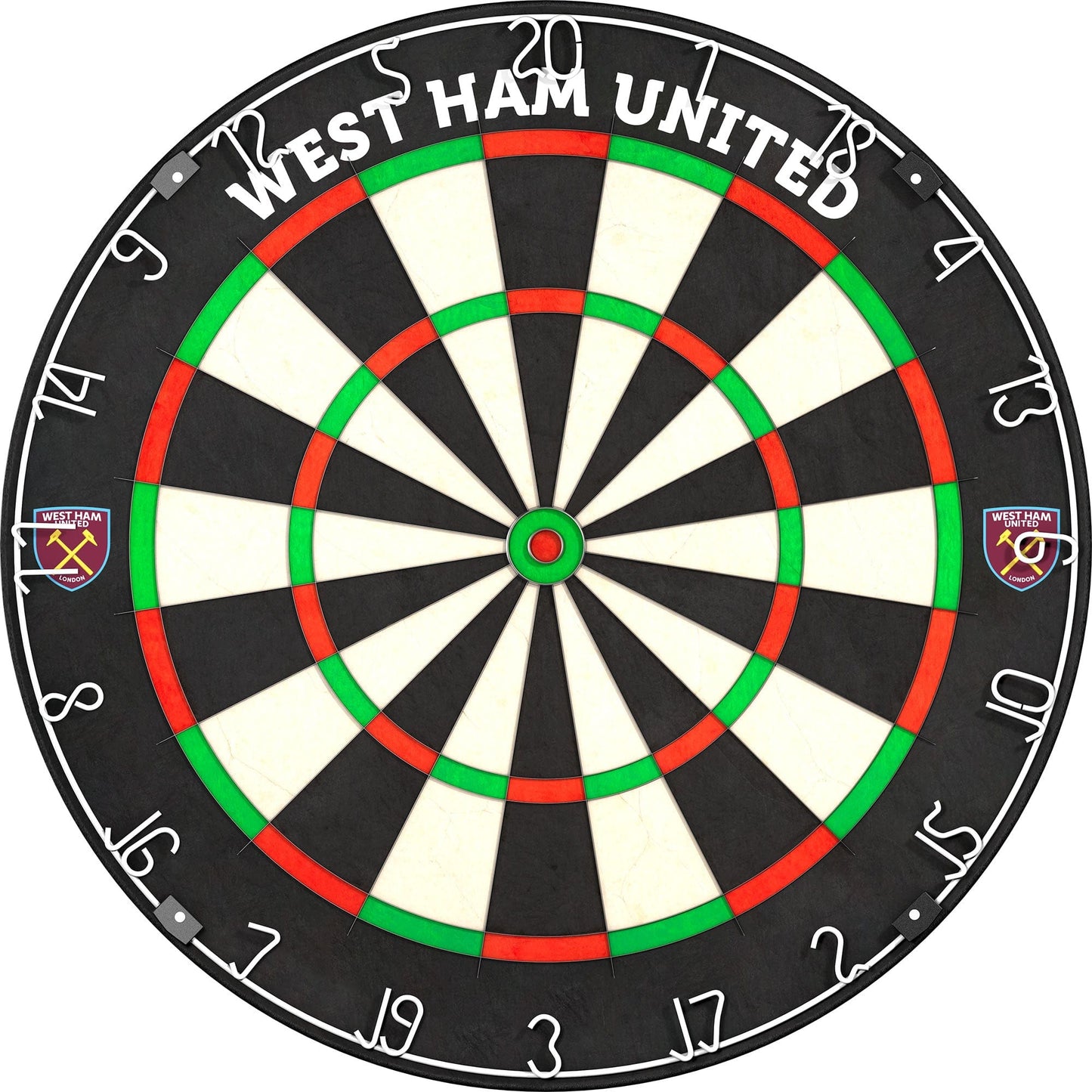 West Ham United FC - Official Licensed - Professional Dartboard - Crest and Wordmark
