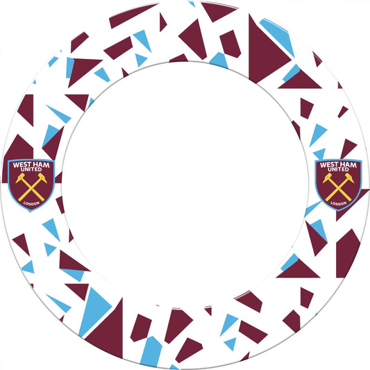 West Ham United FC - Official Licensed - Dartboard Surround - S4 - Abstract