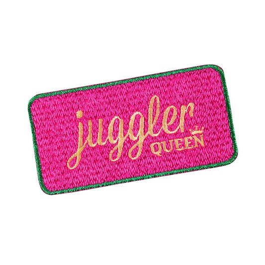 *Cosmo Darts - Juggler Queen Logo - Embroidered Badge - Sew On Patch