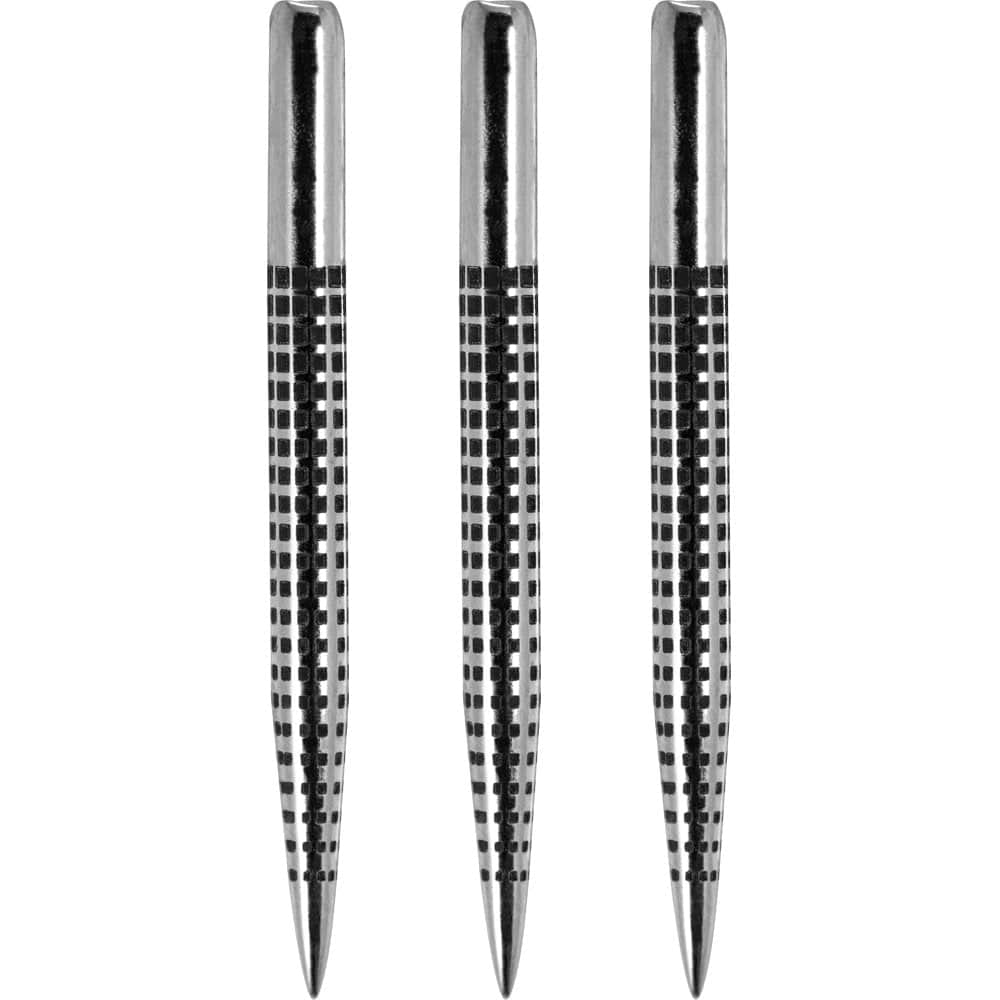 One80 Aztec Dart Points - Style B - Silver - Dot 32mm