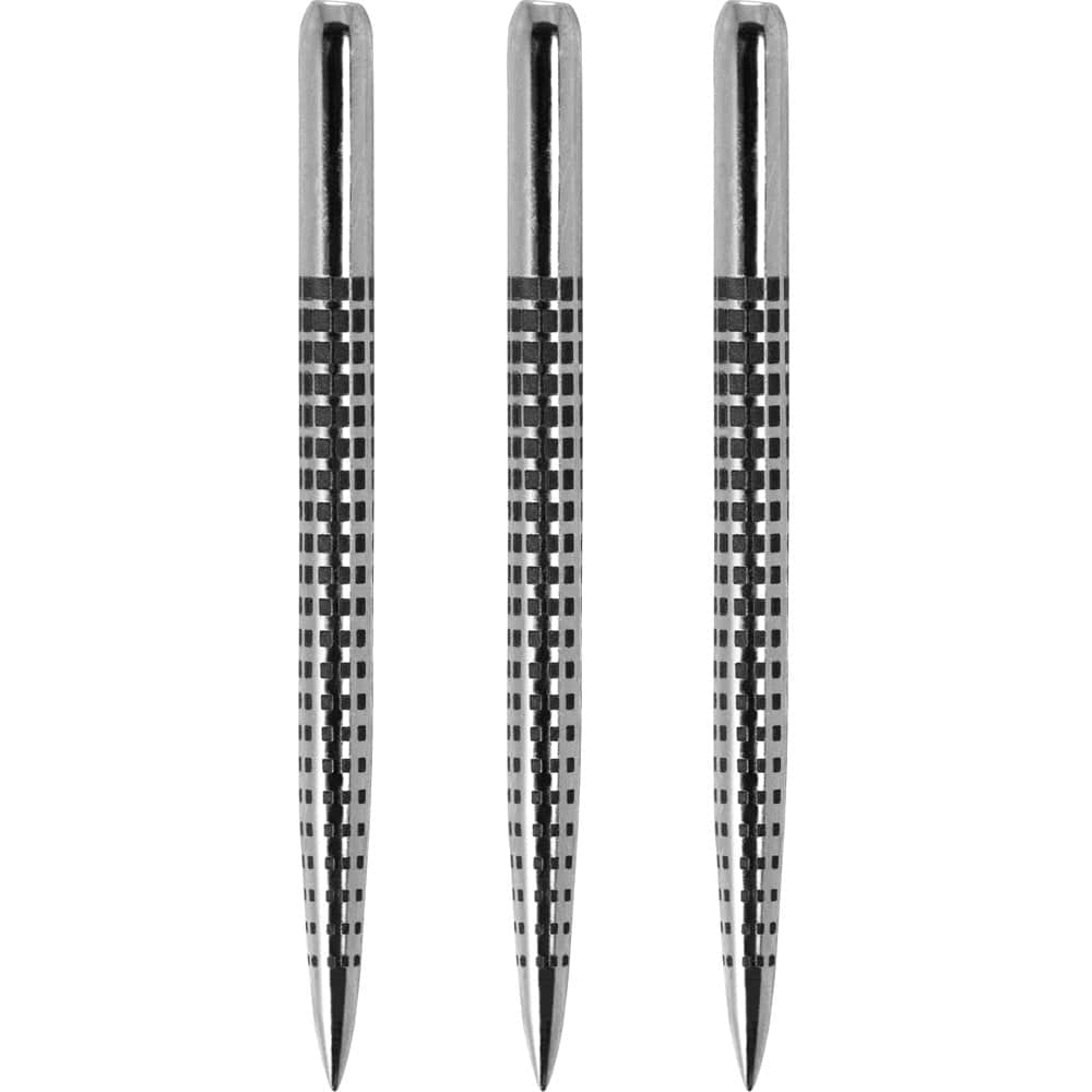 One80 Aztec Dart Points - Style B - Silver - Dot 34mm