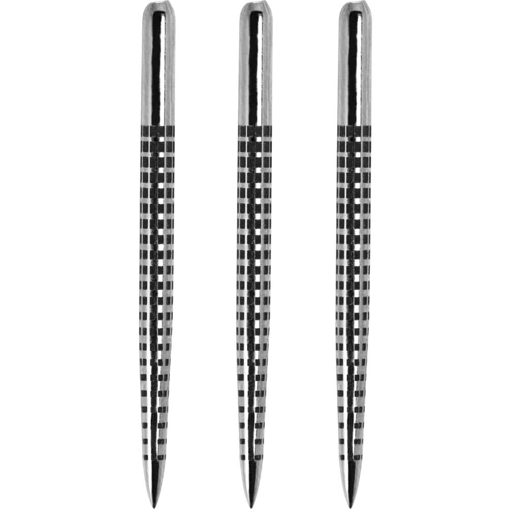 One80 Aztec Dart Points - Style B - Silver - Dot 36mm
