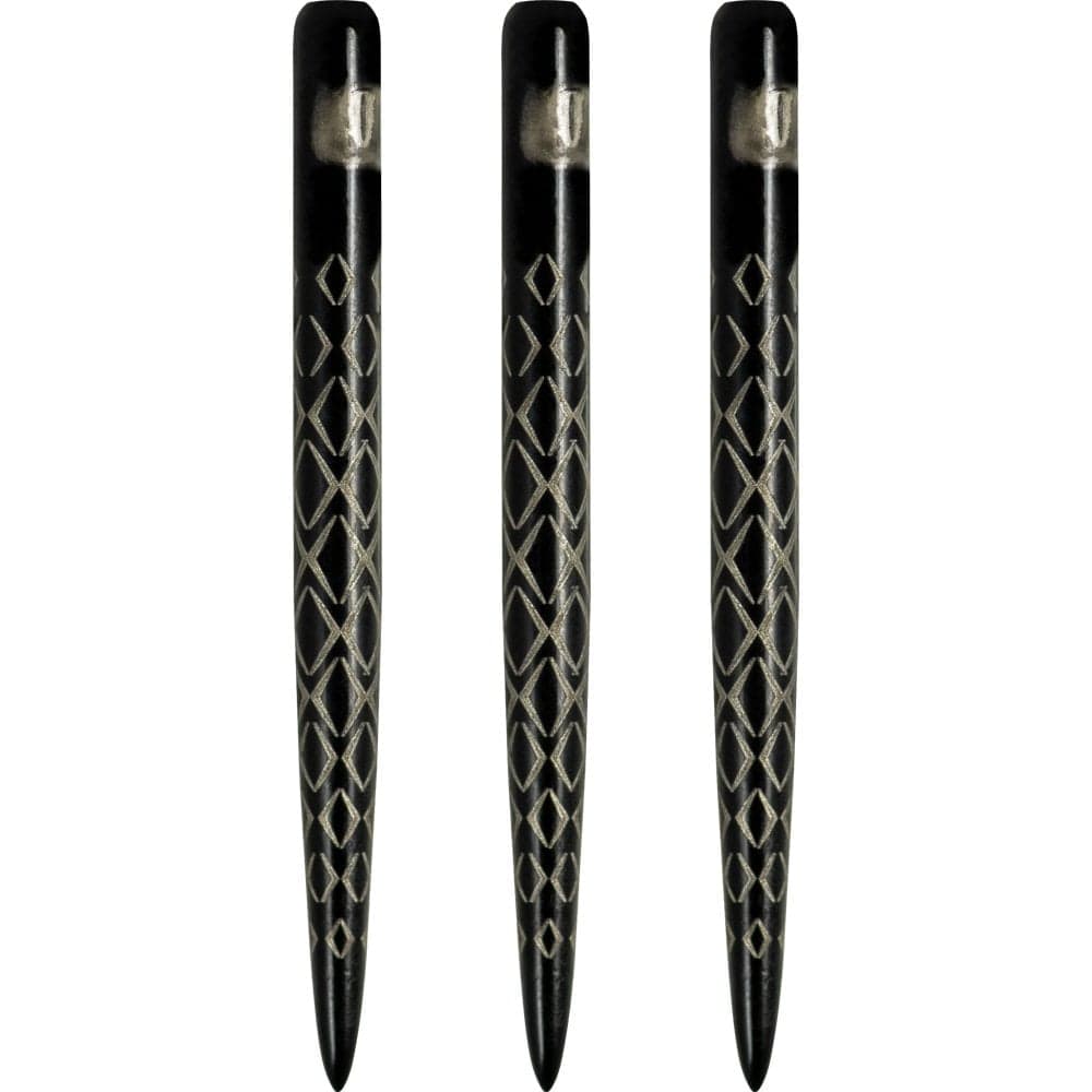 One80 Aztec Dart Points - Style A - Black - Diamond 32mm