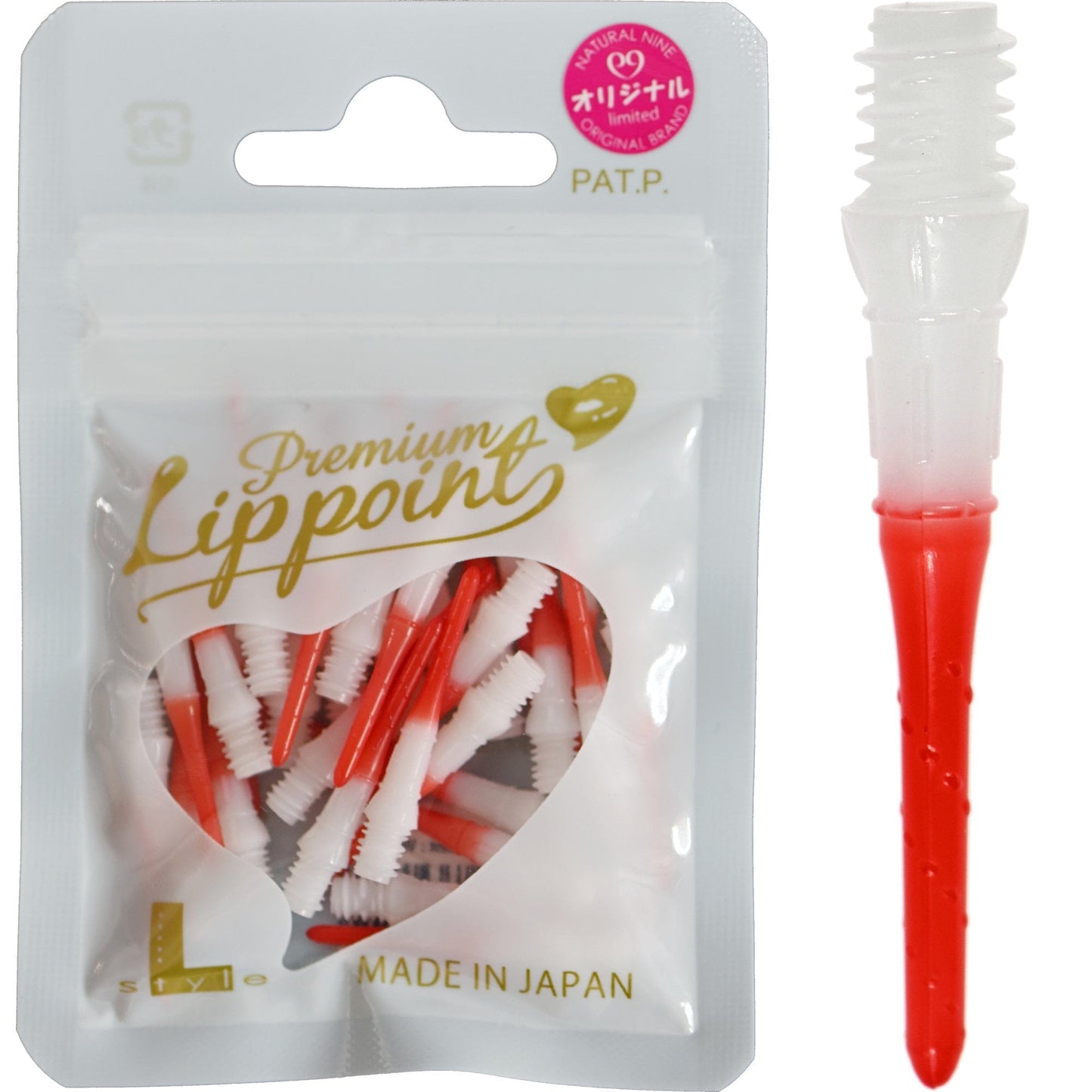 L-Style N9 - Lip Points Two Tone - Spare Tips - 2ba - Pack 30 Red