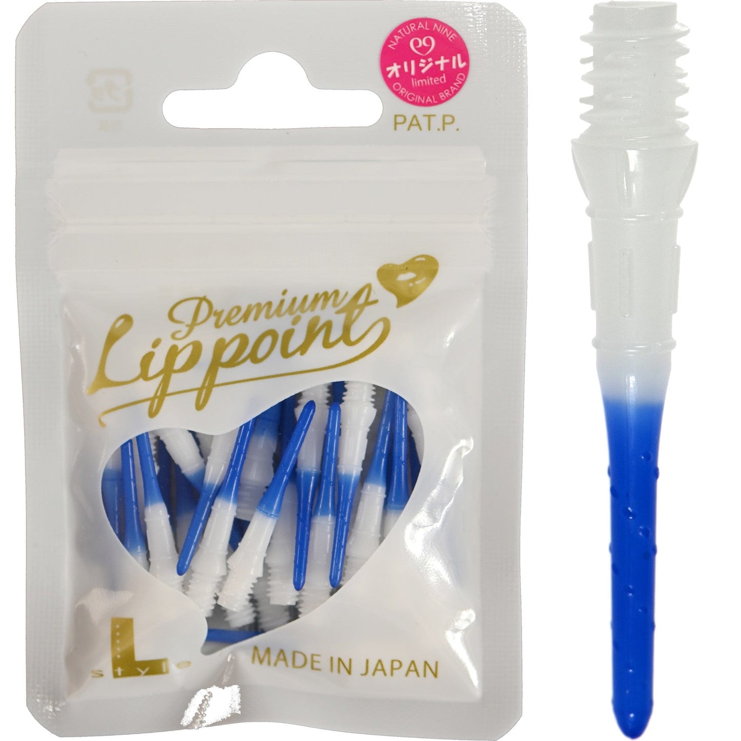 L-Style N9 - Lip Points Two Tone - Spare Tips - 2ba - Pack 30 Blue