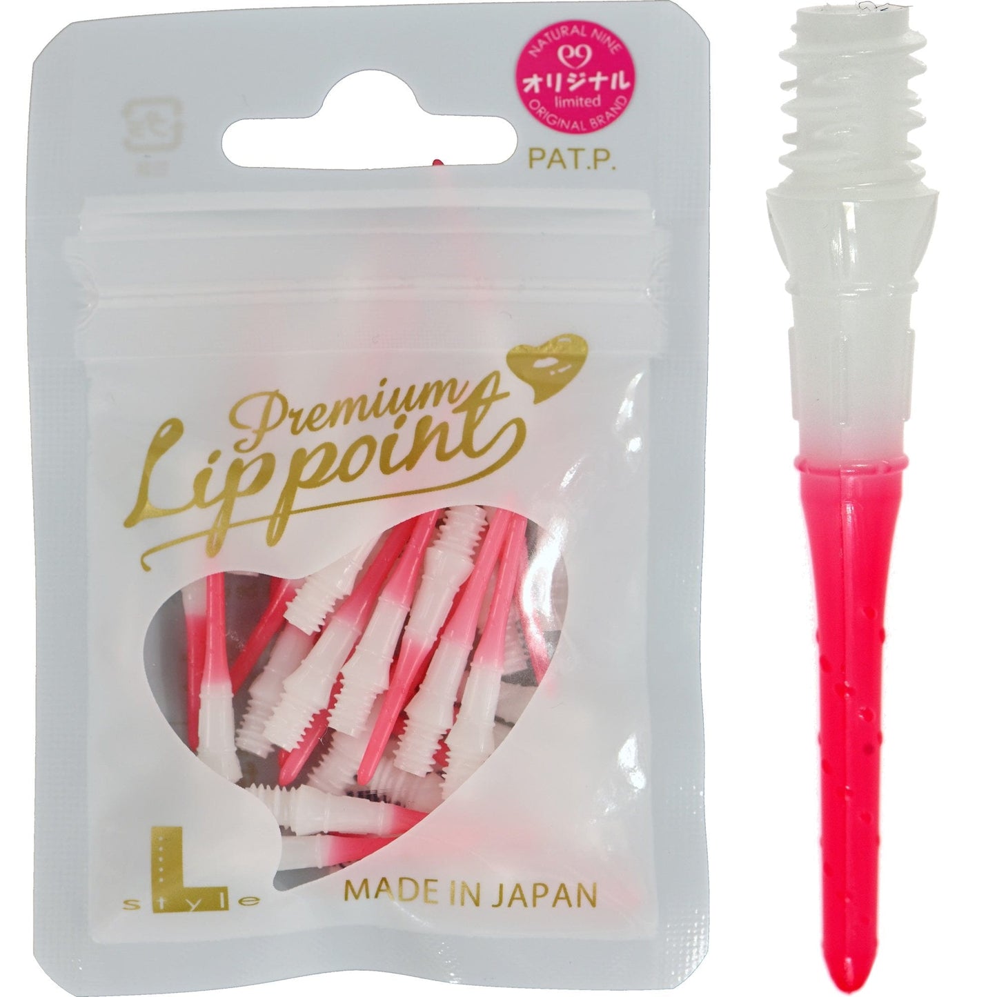L-Style N9 - Lip Points Two Tone - Spare Tips - 2ba - Pack 30 Strawberry