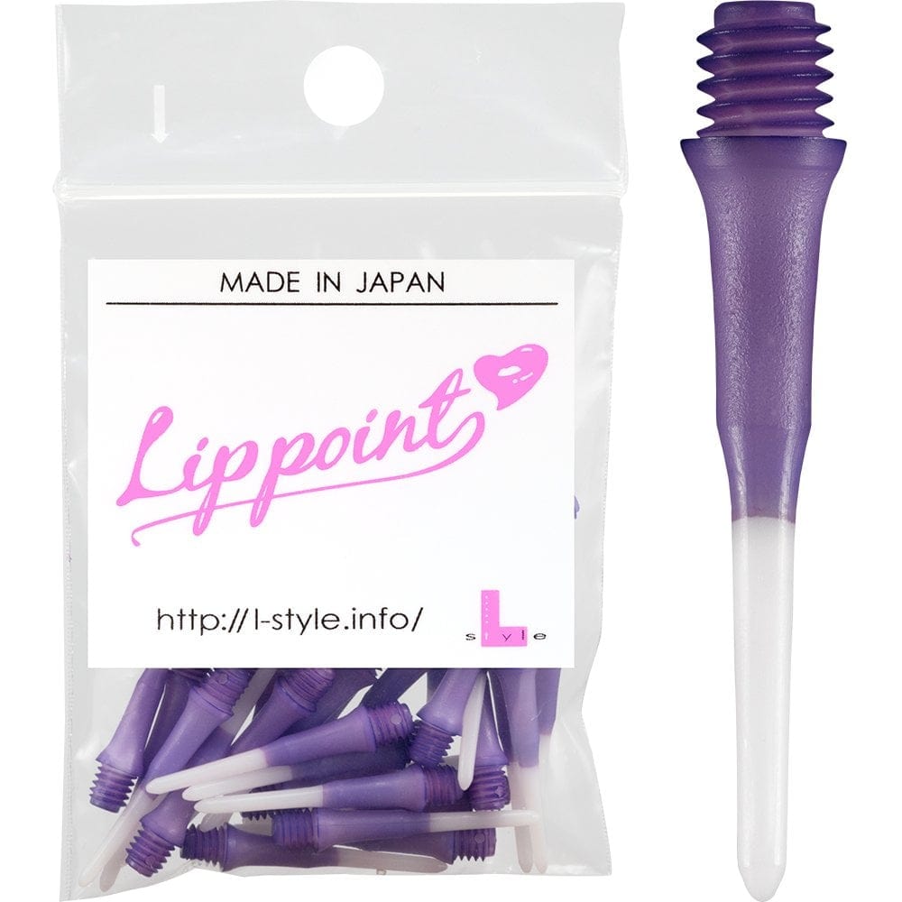 L-Style Lip Points - Two Tone - Spare Tips - Lippoints - 2ba - Pack 30 Purple