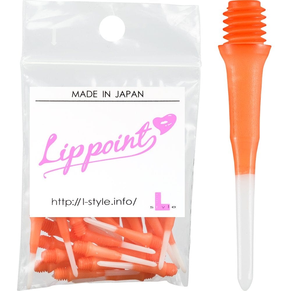 L-Style Lip Points - Two Tone - Spare Tips - Lippoints - 2ba - Pack 30 Orange