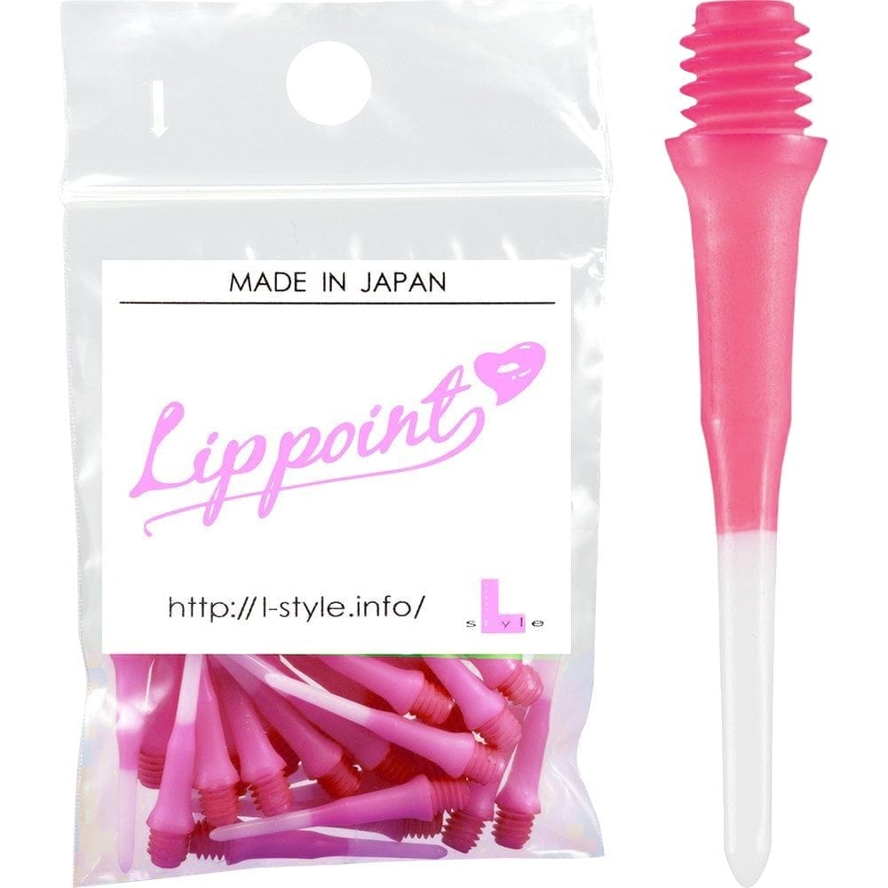 L-Style Lip Points - Two Tone - Spare Tips - Lippoints - 2ba - Pack 30 Pink