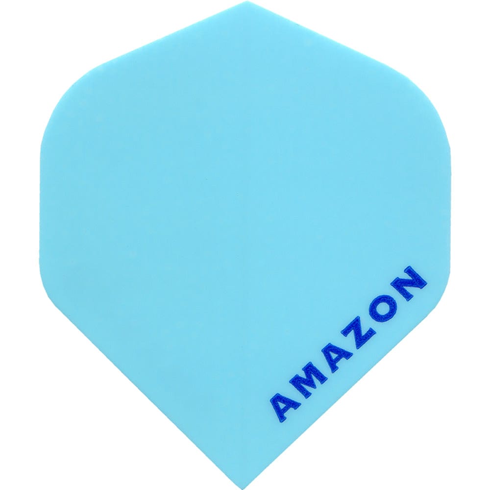 Amazon Dart Flights - Standard Shape - 100 Micron - Pastel Baby Blue