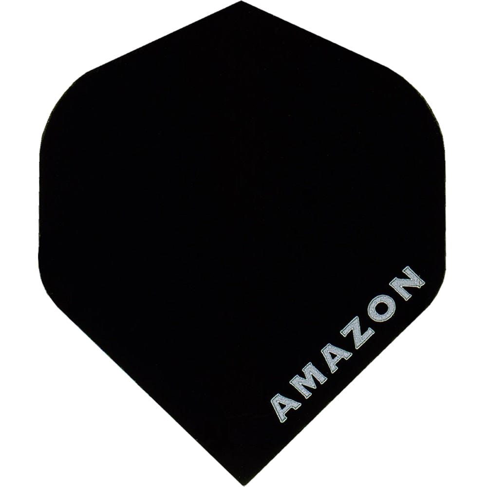 Amazon Dart Flights - Standard Shape - 100 Micron - Plain Black
