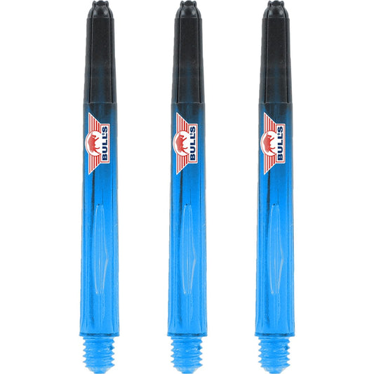 Bulls Airstriper Dart Shafts - Polycarbonate - Clear Blue Medium