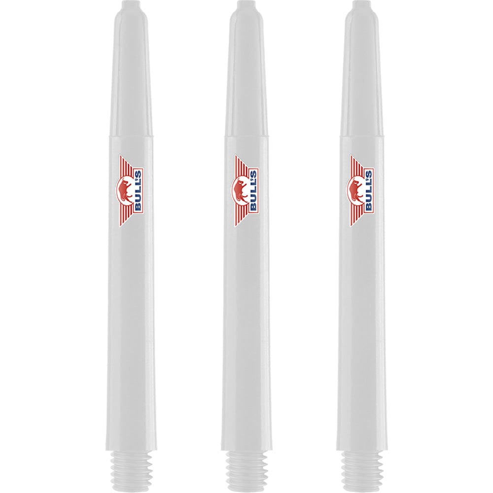 Bulls Airstriper Dart Shafts - Polycarbonate - White Medium