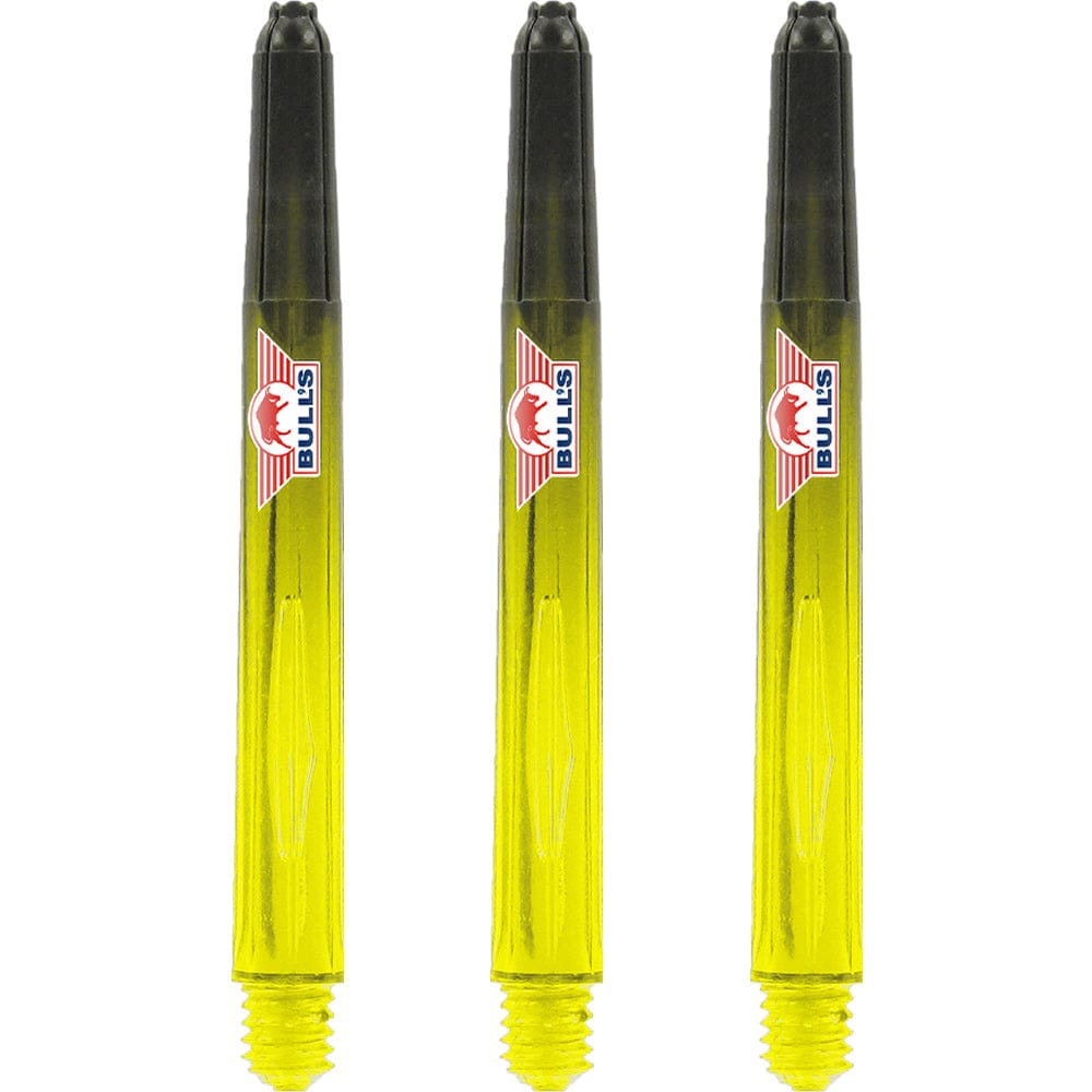 Bulls Airstriper Dart Shafts - Polycarbonate - Clear Yellow Medium