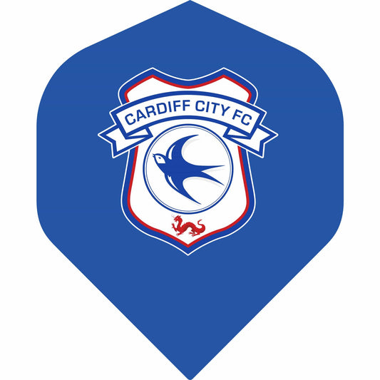 Cardiff City FC - Official Licensed - Dart Flights - No2 - Std - F1 - Crest